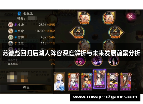 范德彪回归后湖人阵容深度解析与未来发展前景分析 范德彪回归后湖人阵容深度解析与未来发展前景分析